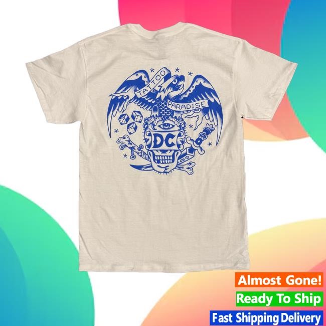 Tattooparadisedc Merch Store Shop White And Blue Ceramic Sweater