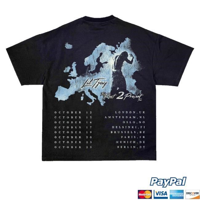 Lil Tjay Merch Past 2 Present Black Hoodie Sweatshirt