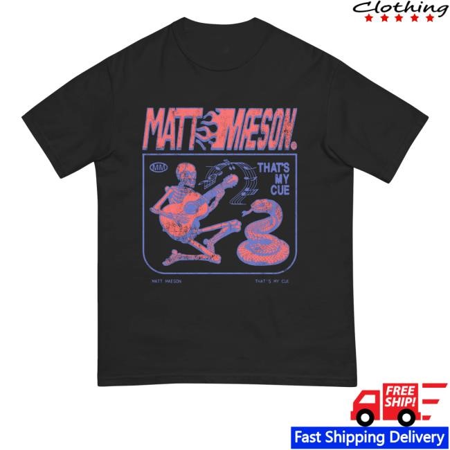 Official Matt Maeson Thats My Cue Skeleton Tank Top