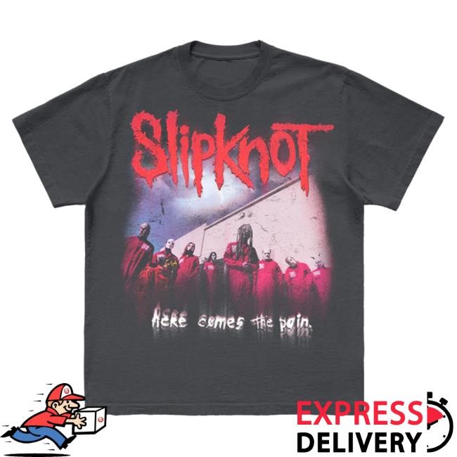 Slipknot Here Comes The Pain Tour 2024 Photo Long Sleeve T Shirt Slipknot Merch