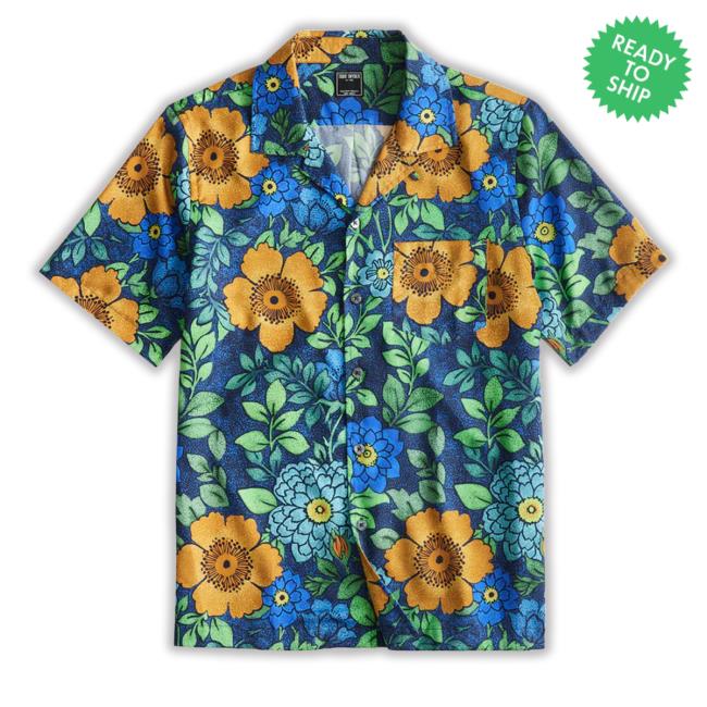 Toddsnyder Merch Botanical Camp-Collar Hawaiian T Shirt