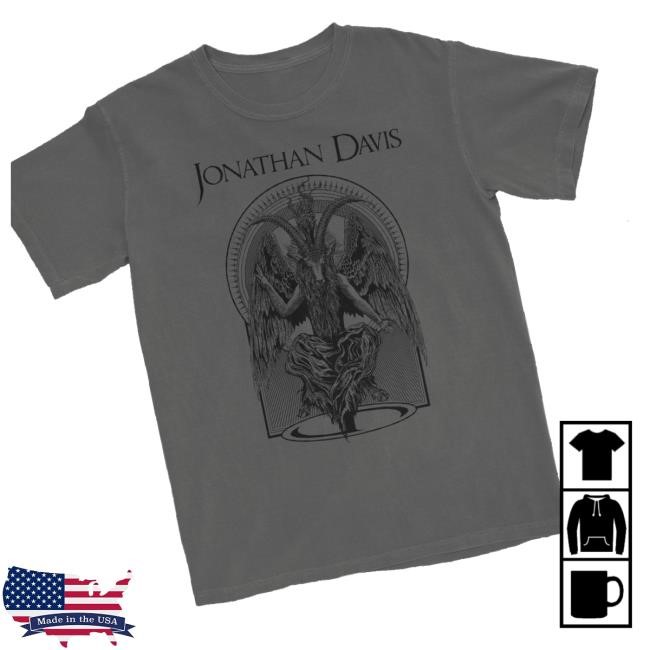 Jonathan Davis Merch Sitting Baphomet Tee Shirt
