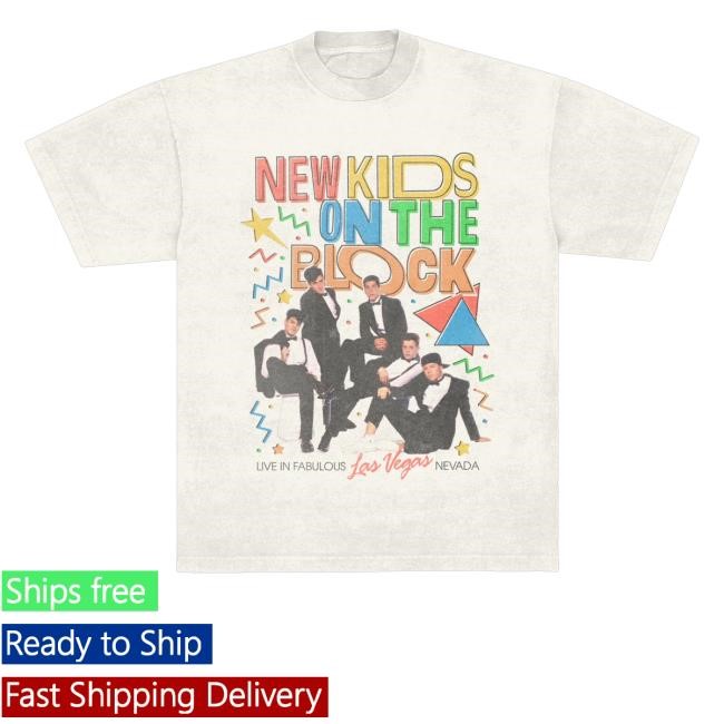 New Kids On The Block Merch Shop Store The Right Stuff Las Vegas Vintage Photo New Shirt