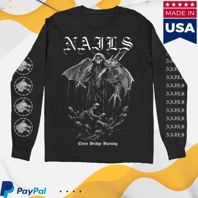 Artist First Merch Store Shop Nails Every Bridge Burning Sweaters