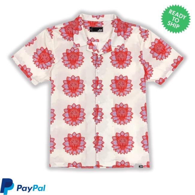 Catalystshop Fangs Ss Woven Hawaiian Sweatshirt