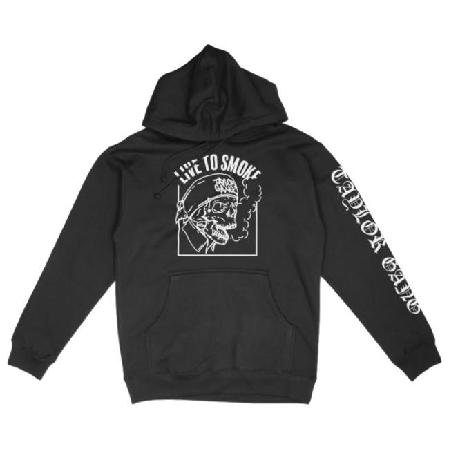 Official Taylor Gang Merch Live To Smoke Pullover Crewneck Sweatshirt