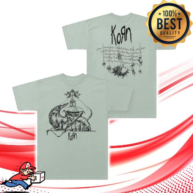 Official Korn Untitled Tracklist Classic Shirt Korn Web Store