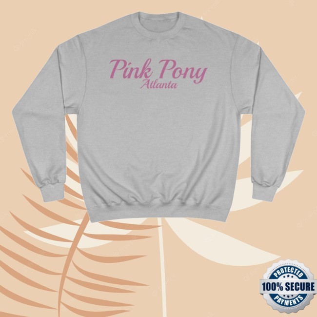 Pony Champion Long Sleeve Shirt Pink Pony Atlanta Merch Store