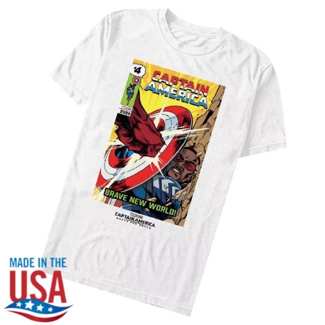 Official Marvel Captain America Brave New World Comic Fight Scene Tank Top