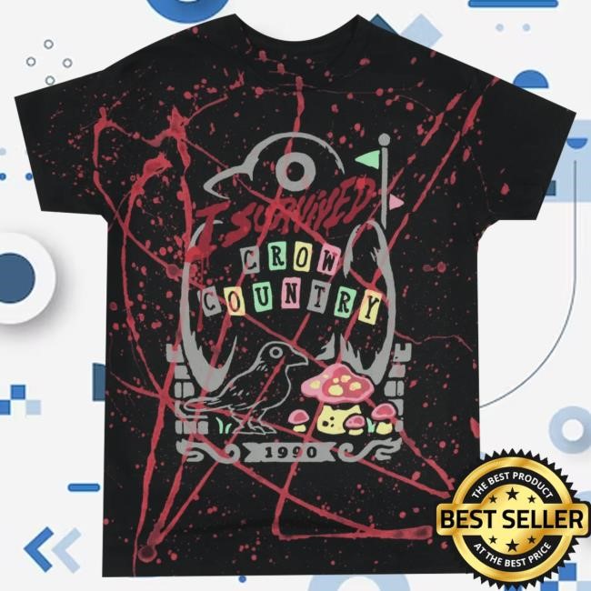 Official Fangamer Merch Crow Country I Survived Crow Country Shirt