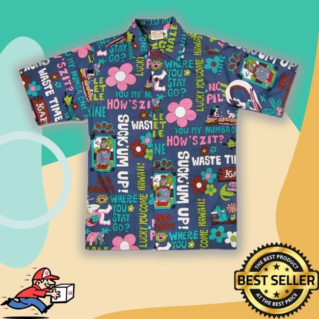 Thehawaiistore Go Barefoot "Waste Time" Men's Aloha Tee