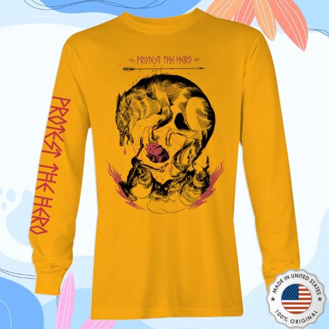 Official Cut Loose Merch Shop Protest The Hero Wolf Longsleeve Tee Shirt