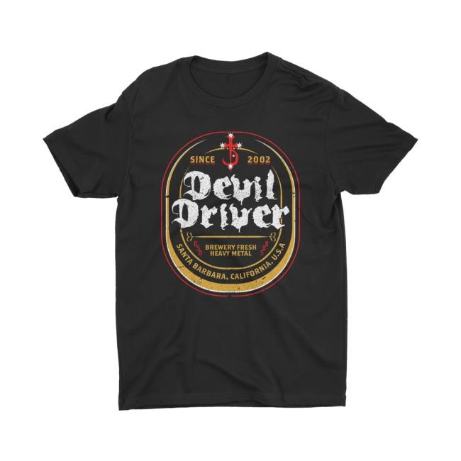 Night Shift Merch Store Devil Driver Beer Label Shirt