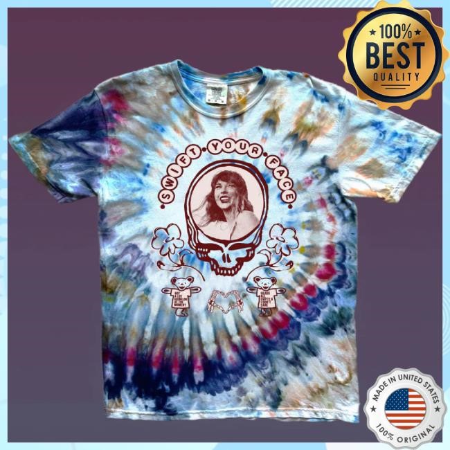 Trending Swift Your Face <3 Midnights Dyed Short Sleeve Hoodie Thunder Shout Merch Store