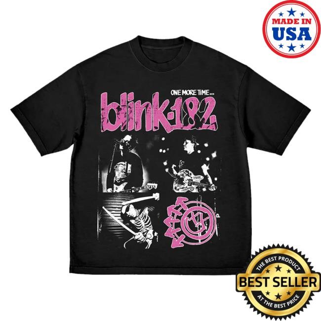 Official Blink 182 Merch Store Shop One More Time Part-2 Photo Hoodie