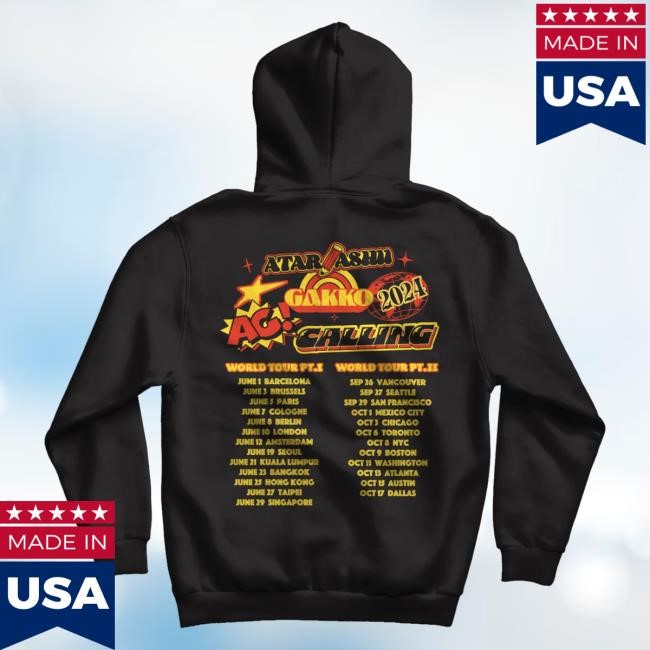 Ag Calling World Tour Black New Shirt