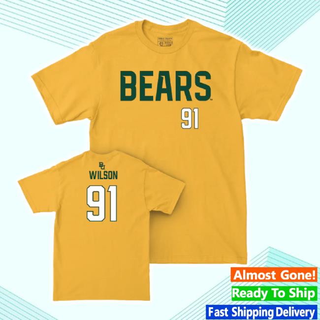Original Baylor Football Gold Bears Hoodie Sweatshirt - Trey Wilson