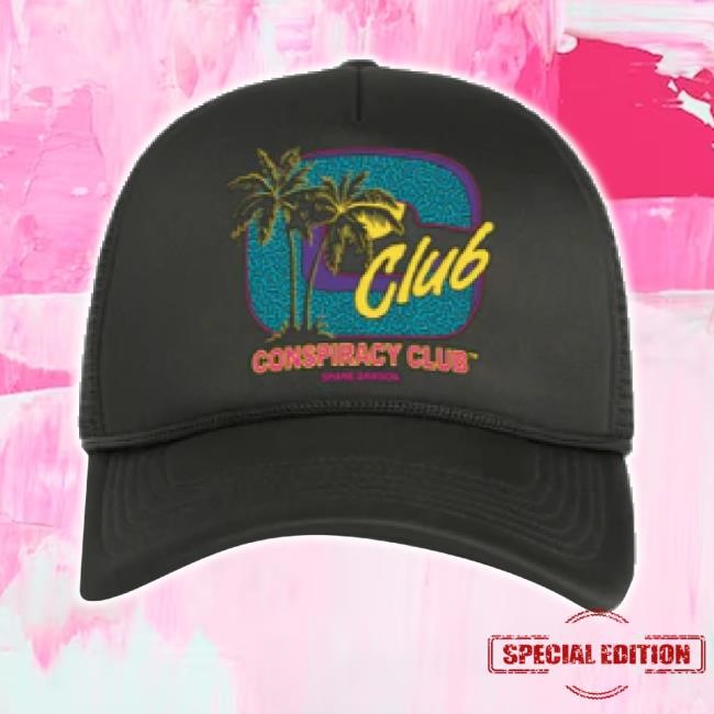 Trending Conspiracy Club Black Trucker Hat Shane Dawson Merch Store Shop