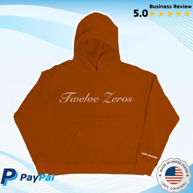 Original Twelve Zeros T-Shirt Post Malone Shop Merch Store