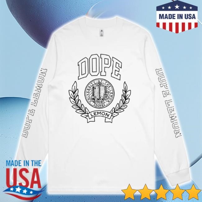Original Dope University White Unisex Sweatshirt Dope Lemon Shop Merch Store