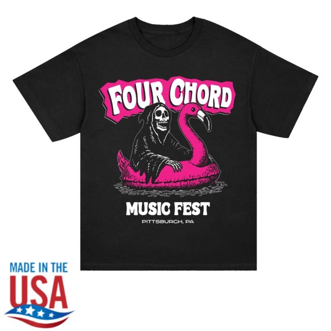 Four Chord Music Festival Merch Store Flamingo Reaper Tee