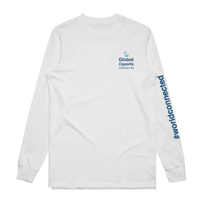 Trending Dotexe Merch Store Gef #Worldconnected Ls Global Esports Sweater- White Dotexe Shop