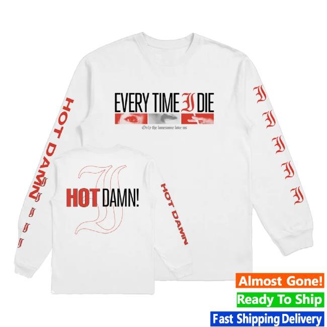 Official Only The Lonesome White Hoodie Sweatshirt Every Time I Die Store Merch Shop