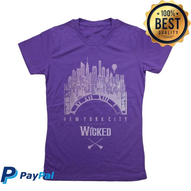 Wicked The Musical Store Wicked Nyc Clock Tee