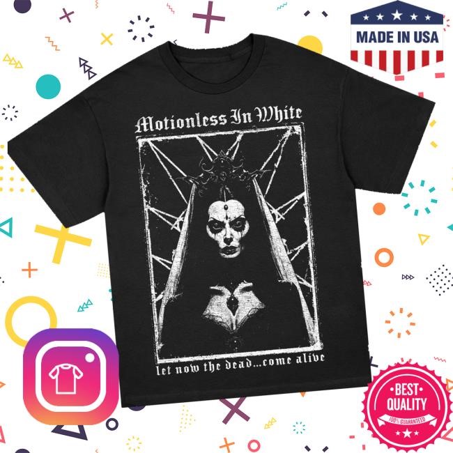 Official Motionless In White Merch Undead Bride T-Shirt (Black) Long Sleeve Shirt