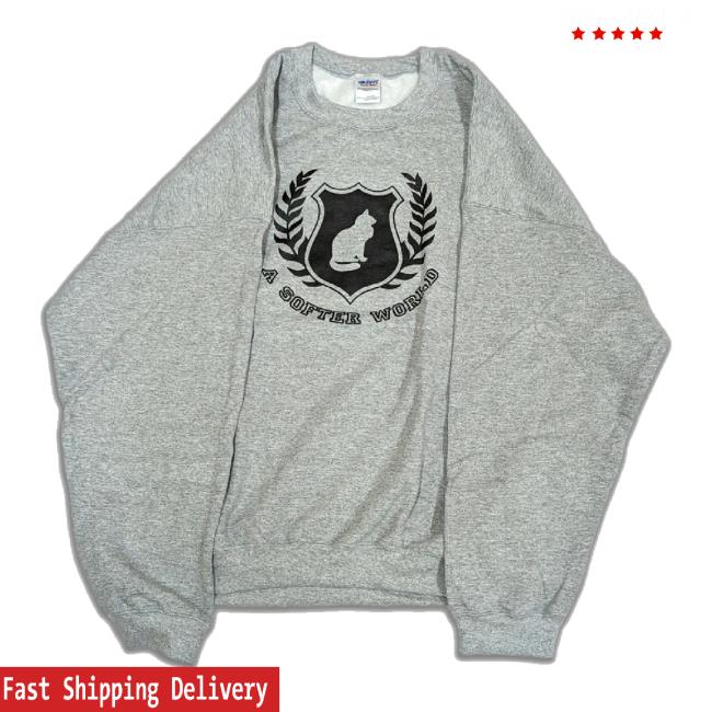 Trending Bad Food Sells Burgers A Softer World Cat Crest Pullover t-shirt, hoodie, tank top, sweater and long sleeve t-shirt Topatoco Shop Merch Store