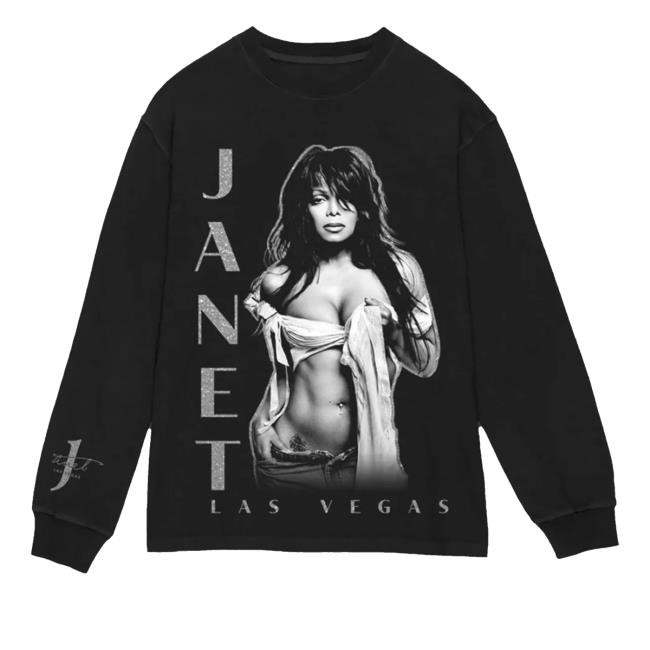 Janet Jackson Merch Store Janet Las Vegas Black Shirt