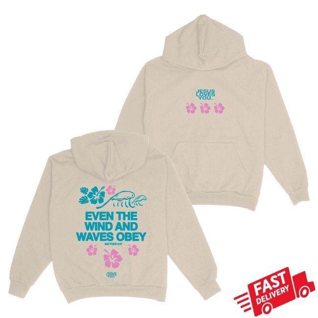 Official Jesus Loves You Merch Wind & Waves Tee Shirt