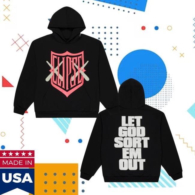 Letgodsortemout Merch Kaws X Clipse Let God Sort Em Out Shield Tee Shirt