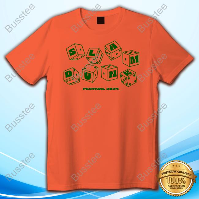 Slam Dunk Music Dice Bright Orange Shirt