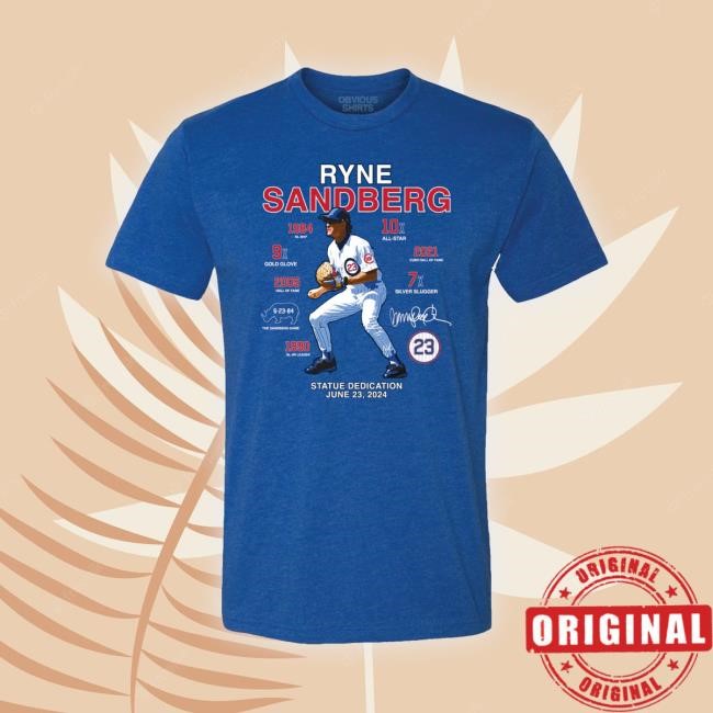 Official Obviousshirts Ryne Sandberg Statue Hooded Sweatshirt Obviousshirts Store