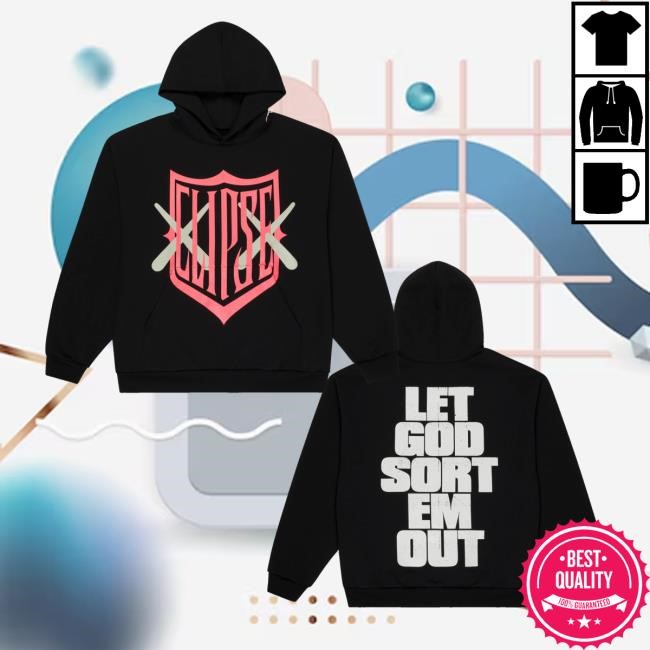 Letgodsortemout Merch Store Shop Kaws X Clipse Let God Sort Em Out Shield T-Shirt