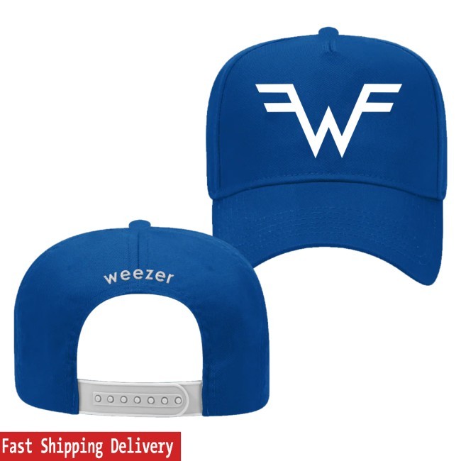 Official Weezer Store Merch Blue Logo Hats