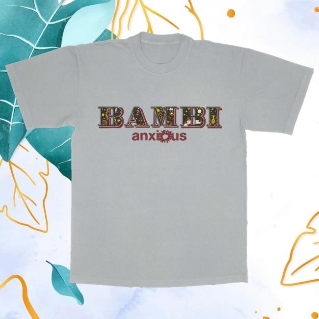 Official Run For Cover Records Merch Anxious Bambi Tee