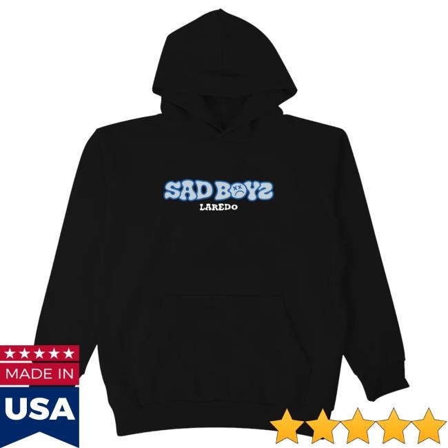 Official Sad Boyz Store Merch Mente Positiva Laredo Hoodie - Black Hoodie