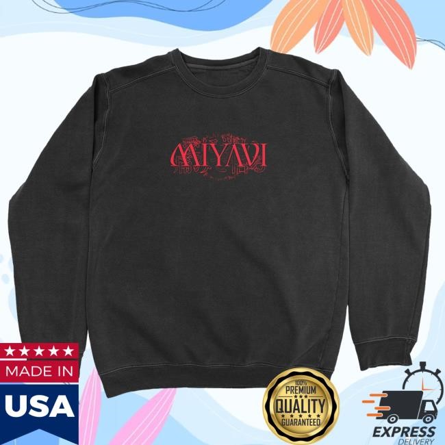 Trending Rise Records Merch Store Miyavi Dancing Pigment Dye Black Tee Shirt