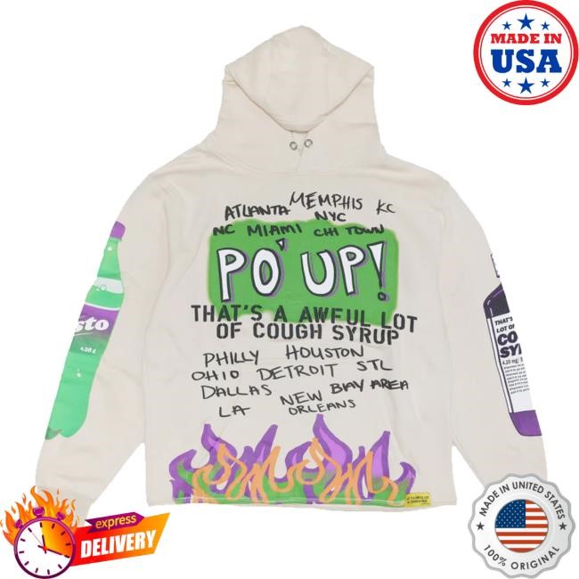 Coughsyrup Merch Store That's A Awful Lot Of Cough Syrup Po Up Classic Shirt