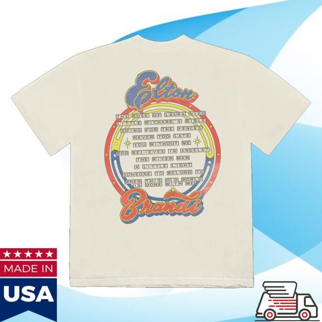 Elton John Merch Who Believes In Angels Album Cover Natural Sweatshirt