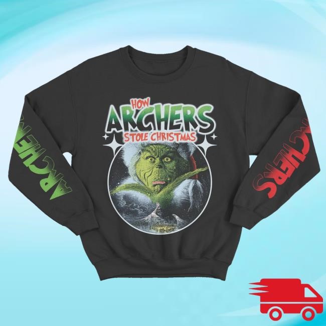 Down Right Merch Archer's - How Archer's Stole Christmas Sweatshirt