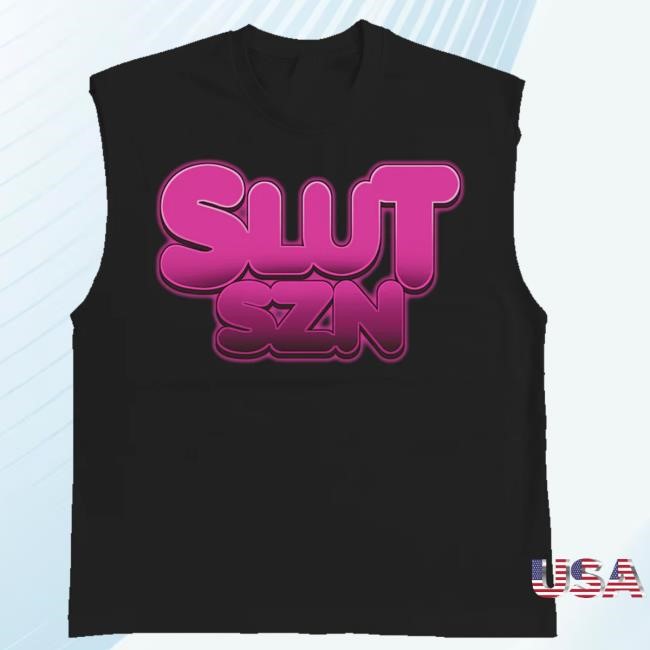 Nle Choppa Store Us Slut Szn Sleeveless T-Shirt In Black Funny Shirt