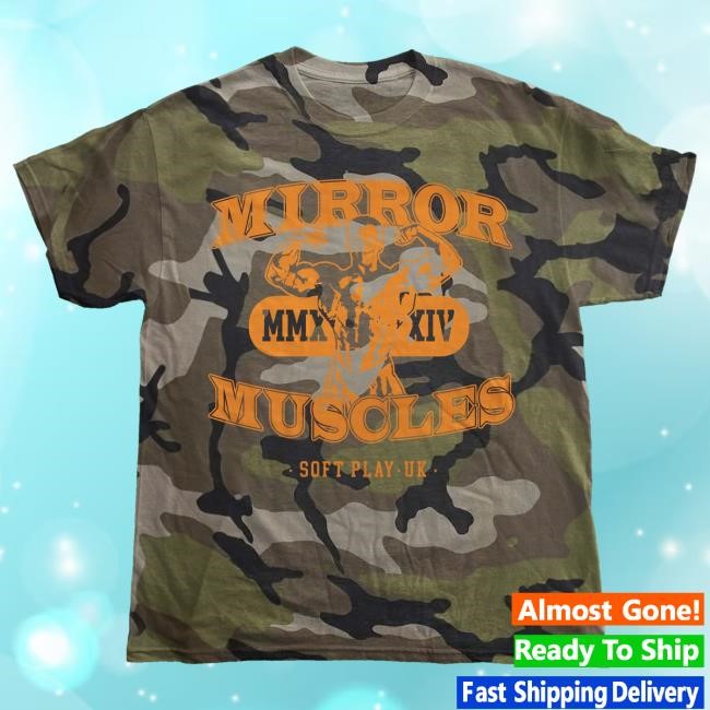 Official Soft Play Merch Mirror Muscles Camo Hooded Sweatshirt