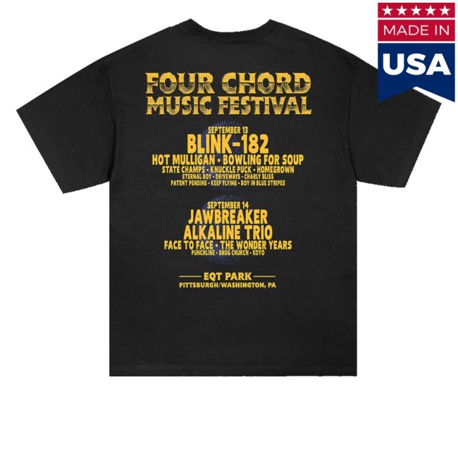 Festival Lineup Tee Shirt Four Chord Music Festival Merch Store