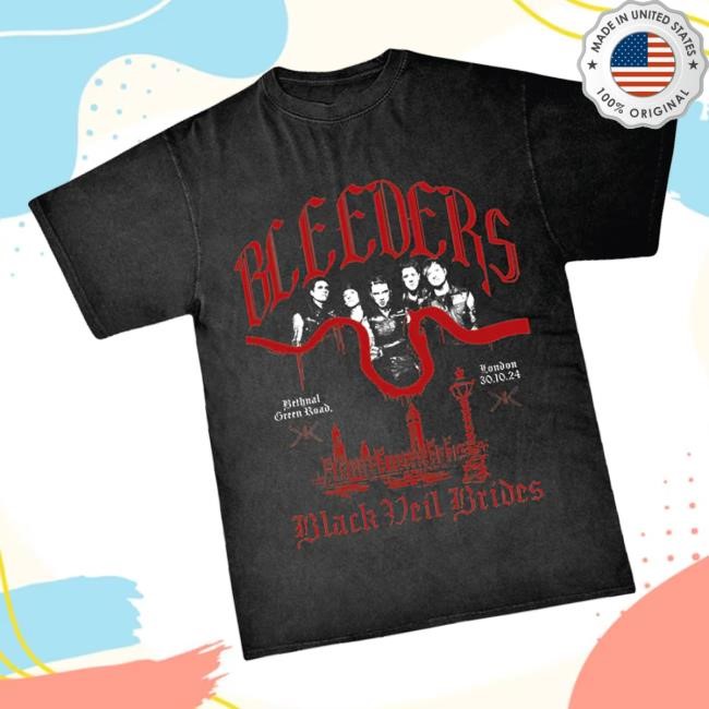 Kerrang Store Merch Shop Black Veil Brides X Kerrang! Black London New Shirt