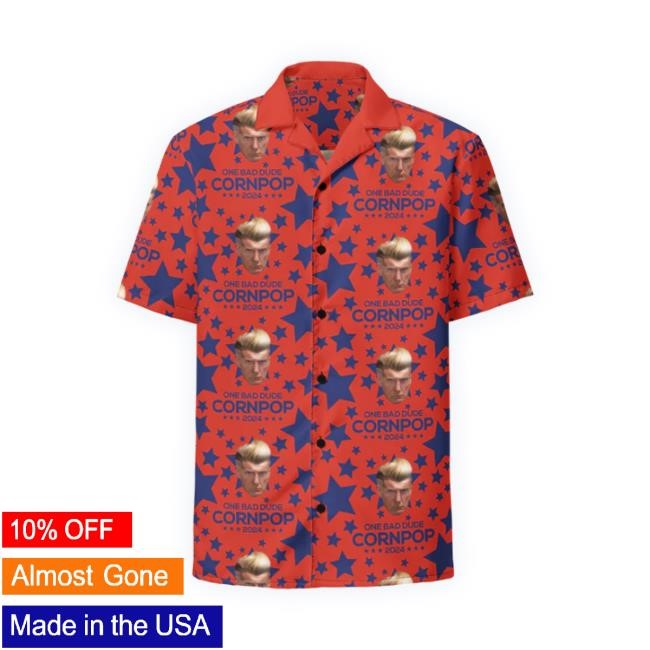 Official Cornpop By Sabo Hawaiian Shirt - Red Long Sleeve Shirt