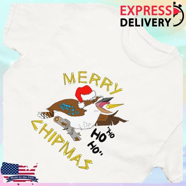 Very Sketchy Temma Merch Merry Chipmas Featuring Kathy The Kooky Kookaburra T Shirt