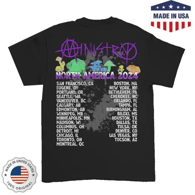 Ministry Official Store Mushroom 2024 Tour Long Sleeve Shirt